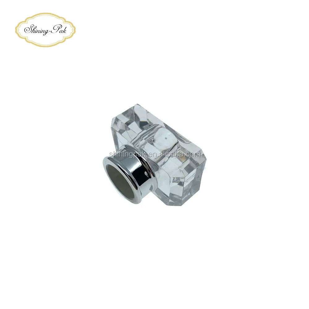 Customizable 15mm Transparent Square Perfume Bottle Cap Creative Surlyn Plastic Surlyn for Sustainable Fragrances
