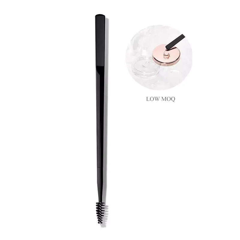Customized Dual Ended Spatula Eyebrow Brow Soap Styling  Brush Mini Brow Wax Lift Applicator Brow Gel Freeze Applicator