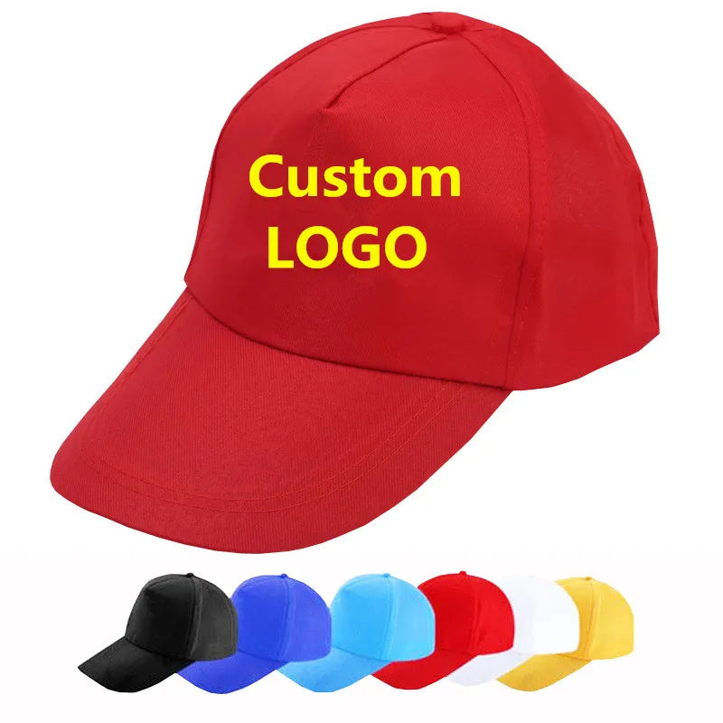 Wholesale Custom Logo Promotional Baseball Hats Personalized 5-Panel Outdoor Sport Caps Polyester Dad Caps