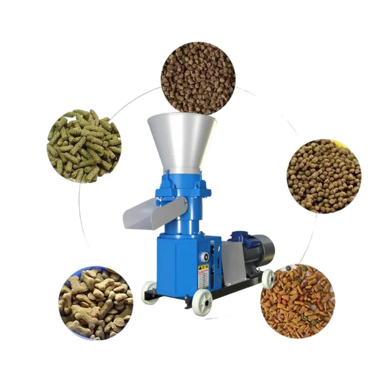 Hot Sale Pig Cattle Chicken Fish Poultry Livestock Feed Processing Granulator Machines Pellet Rabbit Feed Pellets Maker Machine