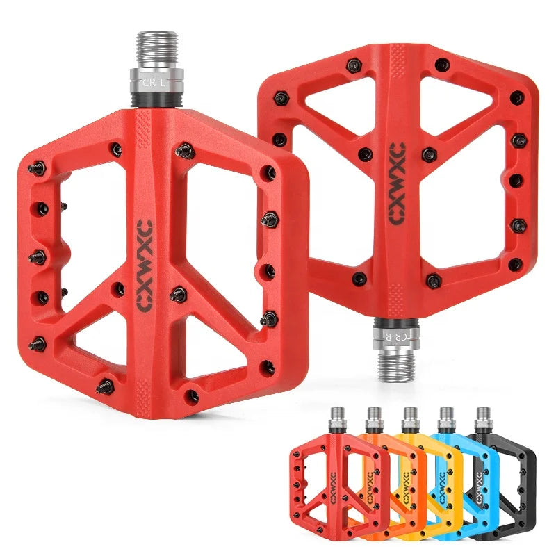 CXWXC New Arrival 3 Bearings Ultralight Bicycle Pedals Anti-slip MTB Nylon Bike Pedal for BMX Road Bicycles Various Colors MegaBDM