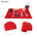 Wanmei Custom logo Soft PVC Rubber Barber Mat with High-quality  Barber Pad Hair Cutting Barber Mat