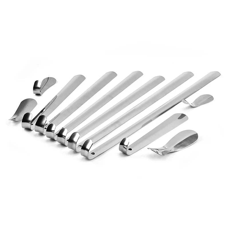 Hot Sale Convenient Shoe Horn and Hot Sale Long Metal Stainless Steel Shoe Helper with logo