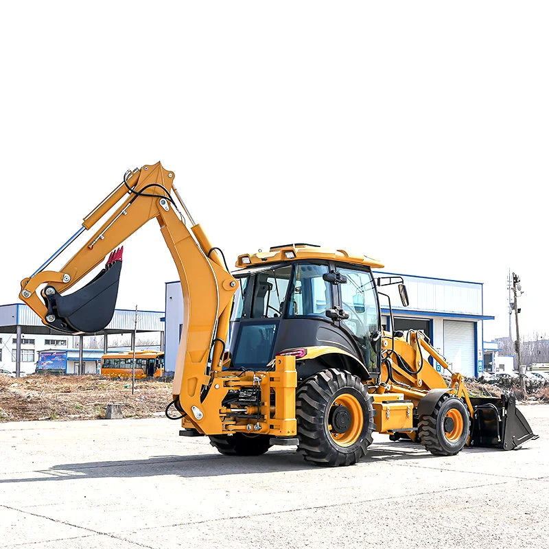 Diesel 4x4  Excavator Front Backhoe Loader with Spare Parts