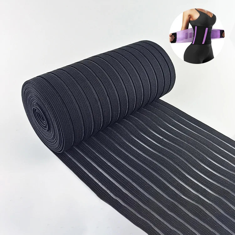Competitive Reasonable Price High Strength Woven Elastic Waist Band Knitted Hollow Fishing Elastic 16cm