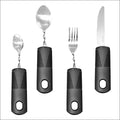 Bendable Disable Adaptive Disposable Eco-Friendly Non Weighted Silverware Set for Arthritis Parkinson Elderly MegaBDM
