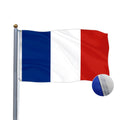 2026 Eco-Friendly Promotional Embroidery Pennant Banner 3x5 FT France Flag Durable Polyester Digital Printed Sports Games Thank