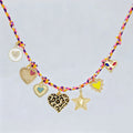 Colorful 18K Gold Charm Fashion Hearts of Different Shapes Charm for DIY Bracelet Necklace Earrings Jewelry Making