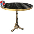 Wholesale Round black marble dining table only MegaBDM