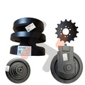 420-9801 Echoo 50Mn Wear-Resistant Track Roller for Compact Track Loader Spare Parts Black 1 Year Warranty