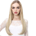 Wholesale 24" Long Straight Synthetic Invisible Clip Hair Extension U Part Half Wig Women 130% Density for Lace SARLA Model