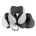 WJ-172E MAIDISHI U-Shaped Memory Foam Travel Pillow with Cotton Cover Customizable Logo Lightweight for Neck Support