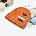 New Fashion Custom Warm Winter Running Striped Knitted Merino Wool Beanie Cap Hat Wholesale