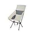 WOQI Modern  Metal Outdoor Ultralight Portable Foldable High Back Moon Chair for Camping