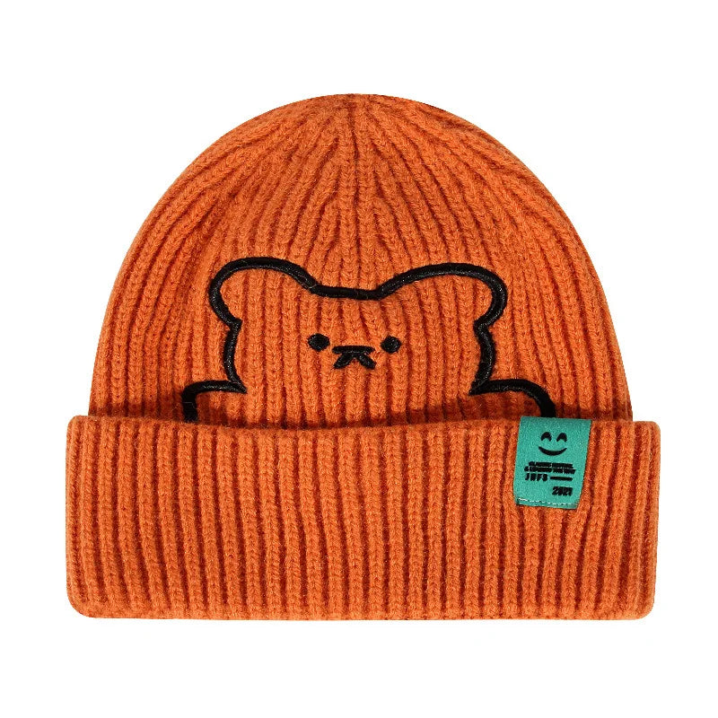 Custom Wholesale Designer Beanie Hats 100% Acrylic Hats Kids Jacquard Knitted Beanie Baby Boy Winter Hats