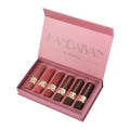 HANDAIYAN 6colors/ Sets Diamond Pearly High Gloss Lip Glaze with Dazzling Lasting Waterproof Lip Stick Set