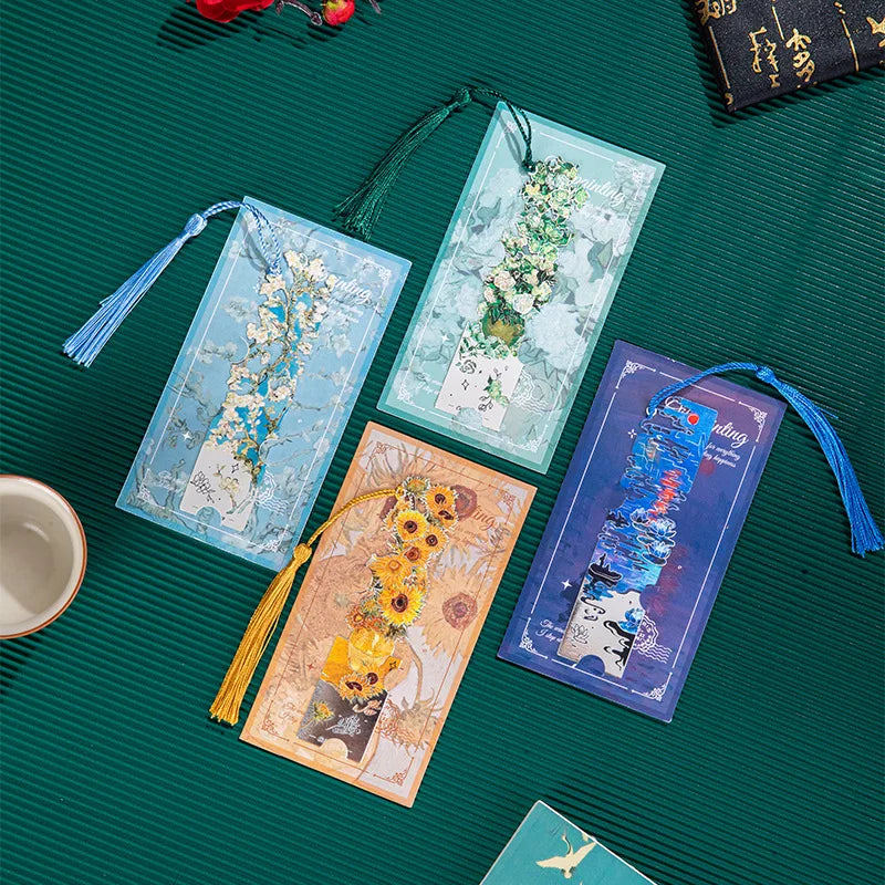 Unique Hard Enamel Metal Bookmarks UV Printed Flower Design Book Lovers Birthday Christmas Gifts Writers Readers Teachers