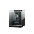 MINEESI Automatic Watch Winder 1 Slot Wood Fingerprint Unlock Shaker Mechanical Watches Storage Box LCD Touch Screen Protective