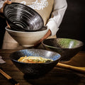 Professional Ceramic Ramen Bowl Large Japanese Style Noodle Soup Bowl for Hotel and Restaurant Catering Use