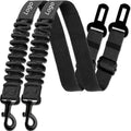 Custom Logo Portable High Density Nylon Adjustable Day Buckle Car Pet Bungee Belt Dog Seat Belt with 360 Rotation Hook
