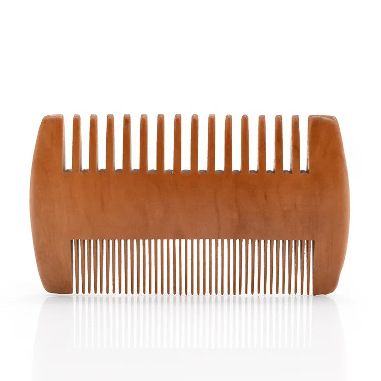 Best Selling Private Label Double Side Beard Lice Comb Pocket Wooden Comb for Bathroom