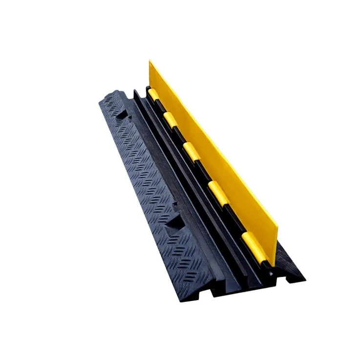 Heavy Duty 2 Channel Rubber Ramp Event Cord Bridge Cable Protector