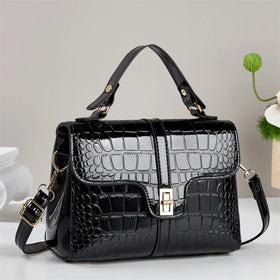 Fashion Trend Women Handbag Snake PU Leather Large Capacity Luxury Ladies Party Handbag and Purse Casual Tote Sac Shopping Bag