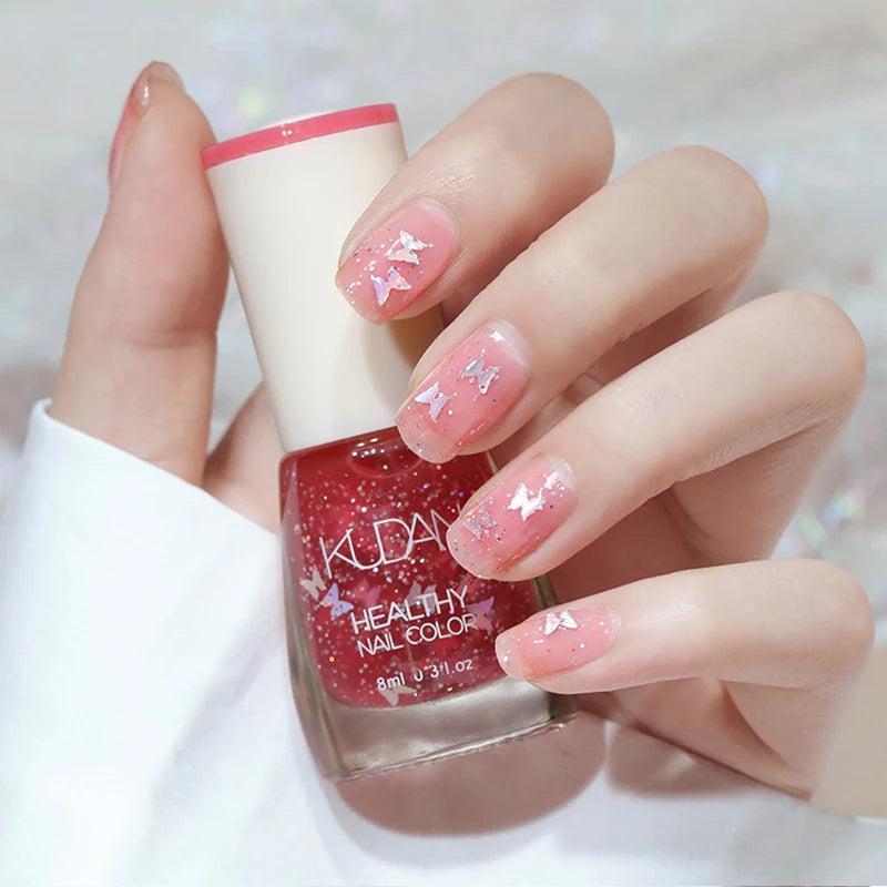 Oil Nail Polish Manufacturer Lady Beauty 8ml Polish Bottle air Dry 30 Color Nail Polish Kit for Wholesale