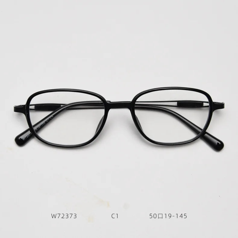 2025 Vintage Metal Frame and Metal Temples Silver Rectangular Large Full Rim Eyeglasses Frame for Optical Prescription Lenses