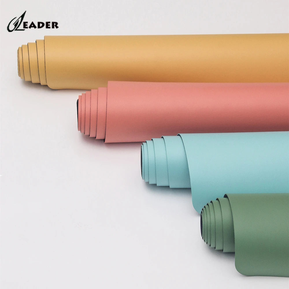 Custom PU Leather Yoga Mat with Non-Slip Natural Rubber 1-5mm Thickness 1850x680mm Size for Optimal Comfort and Grip