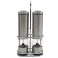Battery Operated Automatic Stainless Steel Electric Salt and Pepper Grinder Set With Holder