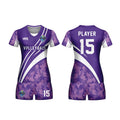 Wholesale Custom Volleyball Jersey Design Sublimated Printed Volleyball Jersey Men Purple Volleyball Jerseys