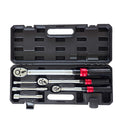 6PCS 1/4 3/8 1/2-inch Drive Torque Wrench Set 20-240in.lb 5-45ft.lb 10-170ft.lb Dual-Direction Adjustable 72 Tooth