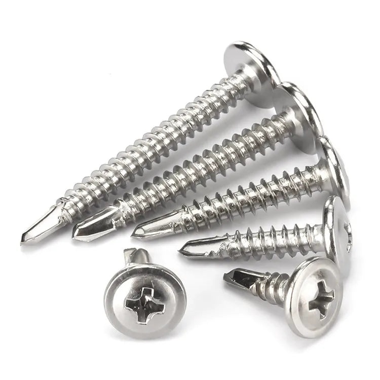 M4.2 M4.8 Stainless Steel Self-Drilling Screw for Roofing CSK Phillips Round Head Metric Measurement System