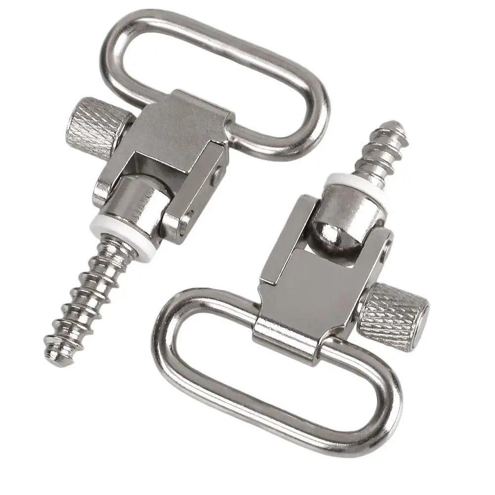 Set of 2pcs 1" Inch Steel Mount Studs with Machine Screw Quick Release Tactical Hunting Accessories for Sling Swivels