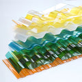 Hot Sales 4mm Thickness Anti UV Translucent Beautiful Color Corrugated Roofing Sheets
