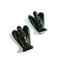 Huiying Feng Shui Style 1.5 Inch Gemstone Pocket Carving Black Obsidian Angel Crafts