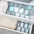 12Pcs Set PP Plastic Drawer Organizer Separators Drawer Dividers Storage for Bras Underwear Sock