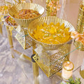 XINGPAI Wedding Banquet Stainless Steel High Tea Display Stands Luxury Afternoon Cake Stand Food Risers for Buffet