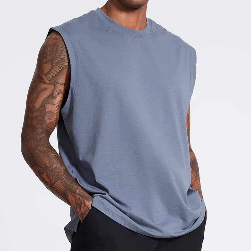 Wholesale Camo tank Tops Casual Polyester Spandex Summer OEM logo Fitness Workout Breathable Gym Sleeveless Mens Vest