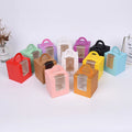 Handle Tall Cupcake Boxes With Windows Cake Boards Bakery Caddy Carrier Container With Handle Ideal Tiered Cakes