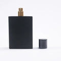 Wholesale Luxury Matt Black Rectangle Spray Bottle Best-selling Cosmetic Perfume Glass 30/50ml Screen Printing Free Sample