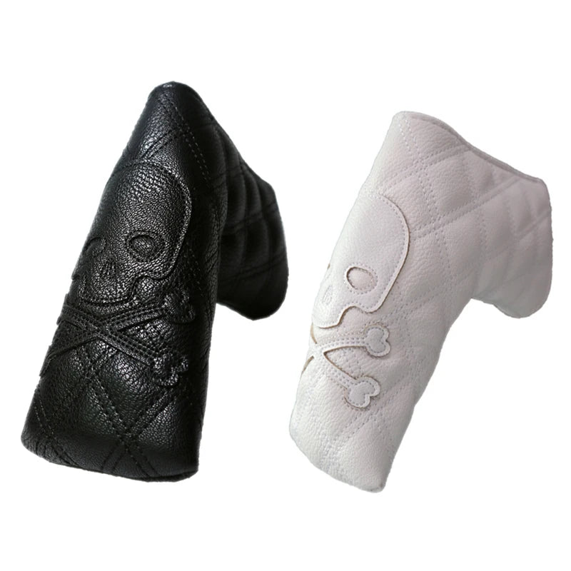 Golf Putter Cover Magic Tape Bonding PU Leather Pattern Golf Club Cover Blade Putter Cover Protector Outdoor Golf Supplies