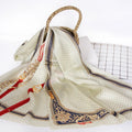 Manufacture Custom Logo Silk Scarves Women Brand Name Own Design Digital Printing 100% Silk Bandana Headscarf