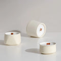 Luxury Nordic Handmade Matt White Porcelain Ceramic Custom Aromatherapy Scented Candle for Hotel Diwali & Father's Day