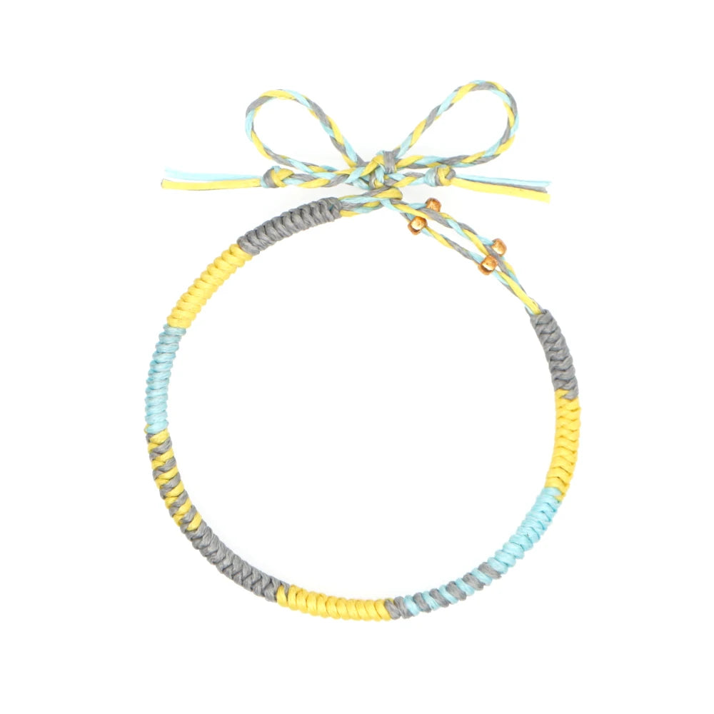 GO2BOHO Multi Color Waterproof Wax Thread Bracelet for Men Jewelry Trendy Bohemian Friendship Pulsera Braided Rope Bracelets