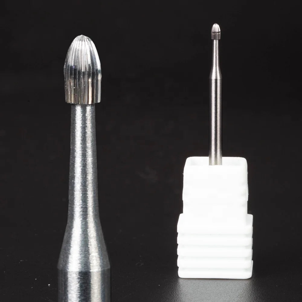 3/32" Safety Professional Electric File Tungsten Carbide Nail Cuticle Clean Bit for Manicure Pedicure Drill Machine