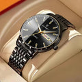POEDAGAR 832 Design Men Watch Stainless Steel Strap Quartz Watches Waterproof Wristwatch
