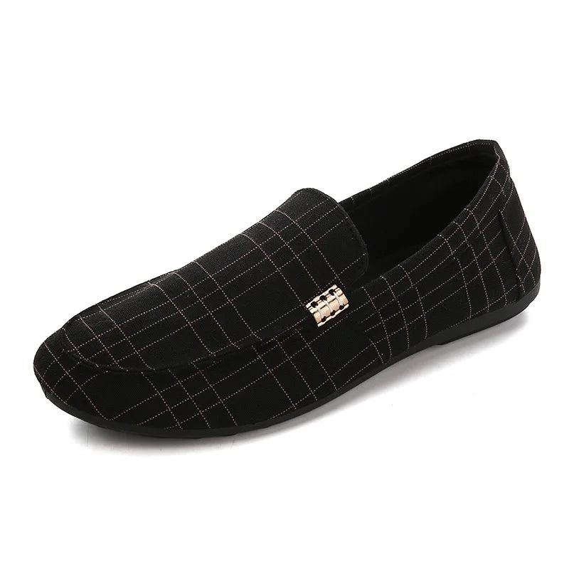 Spring Autumn Men's Canvas Shoes Fashion Trend Man's Casual Lightweight Slip on Loafers Male ShoesAnti-Odor Comfortable Footwear