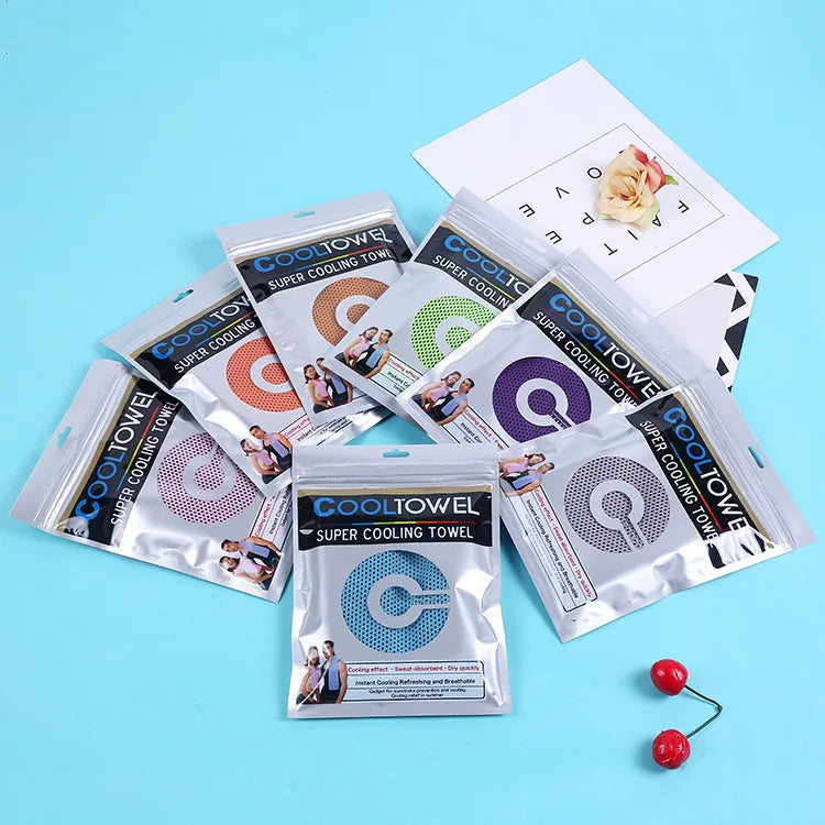 Wholesale Strong Sweat Absorption Cold Towel Rapid Cooling Towel Polyester Cooling  Towel